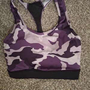 Lularoe Purple Camouflage Sports Bra